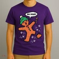 Oh Snap Funny Gingerbread Christmas Xmas Holiday Gift Idea Trending T-Shirt thumb 3
