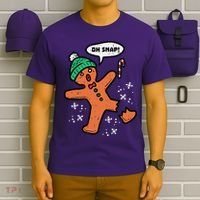 Oh Snap Funny Gingerbread Christmas Xmas Holiday Gift Idea Trending T-Shirt thumb 6