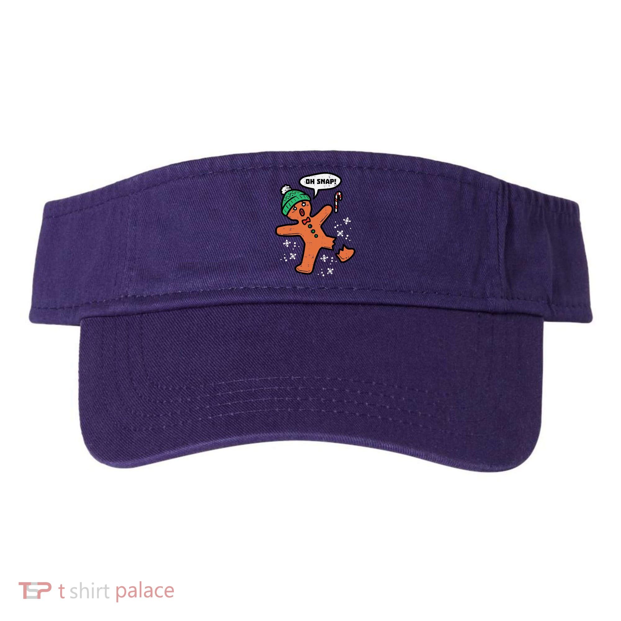 Oh Snap Funny Gingerbread Christmas Xmas Holiday Gift Idea Trending Visor