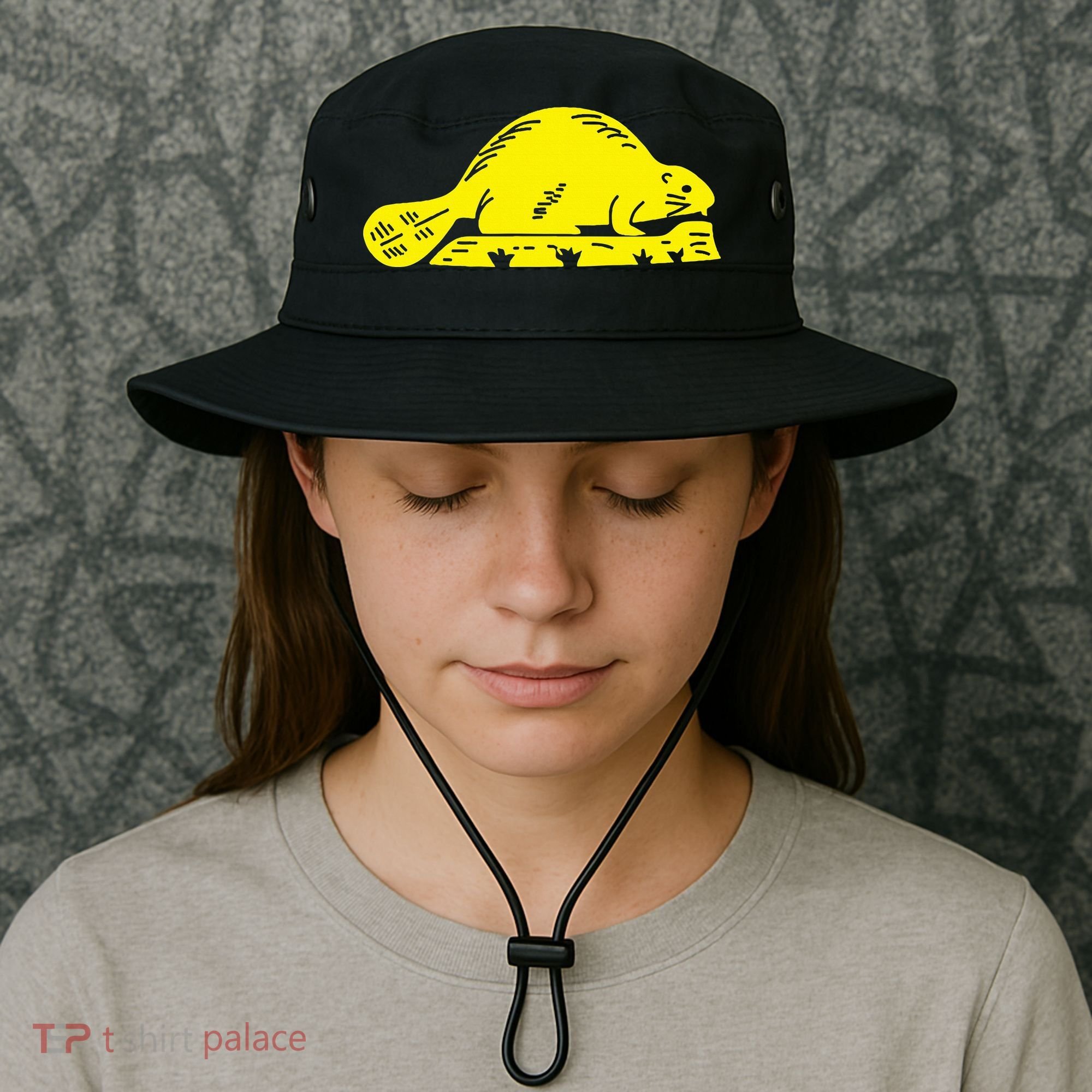 Oregon State Flag Beaver Bucket Hat