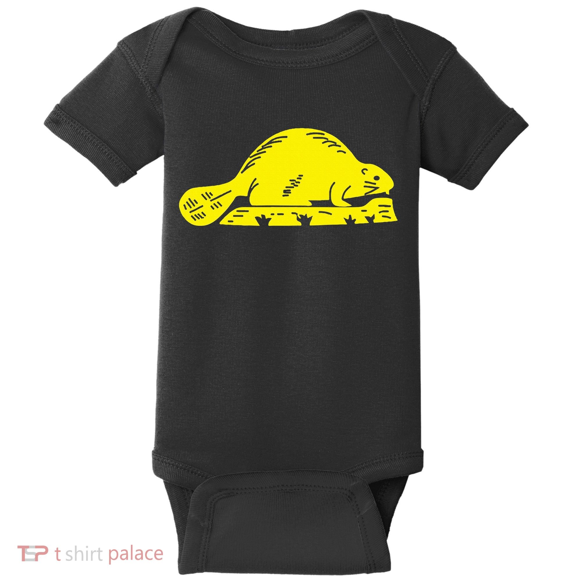Oregon State Flag Beaver Baby Bodysuit