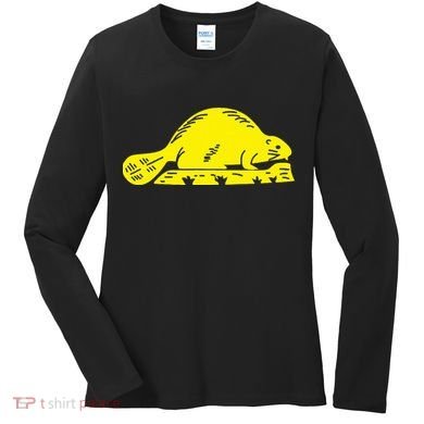 Oregon State Flag Beaver Women's Long Sleeve Shirt