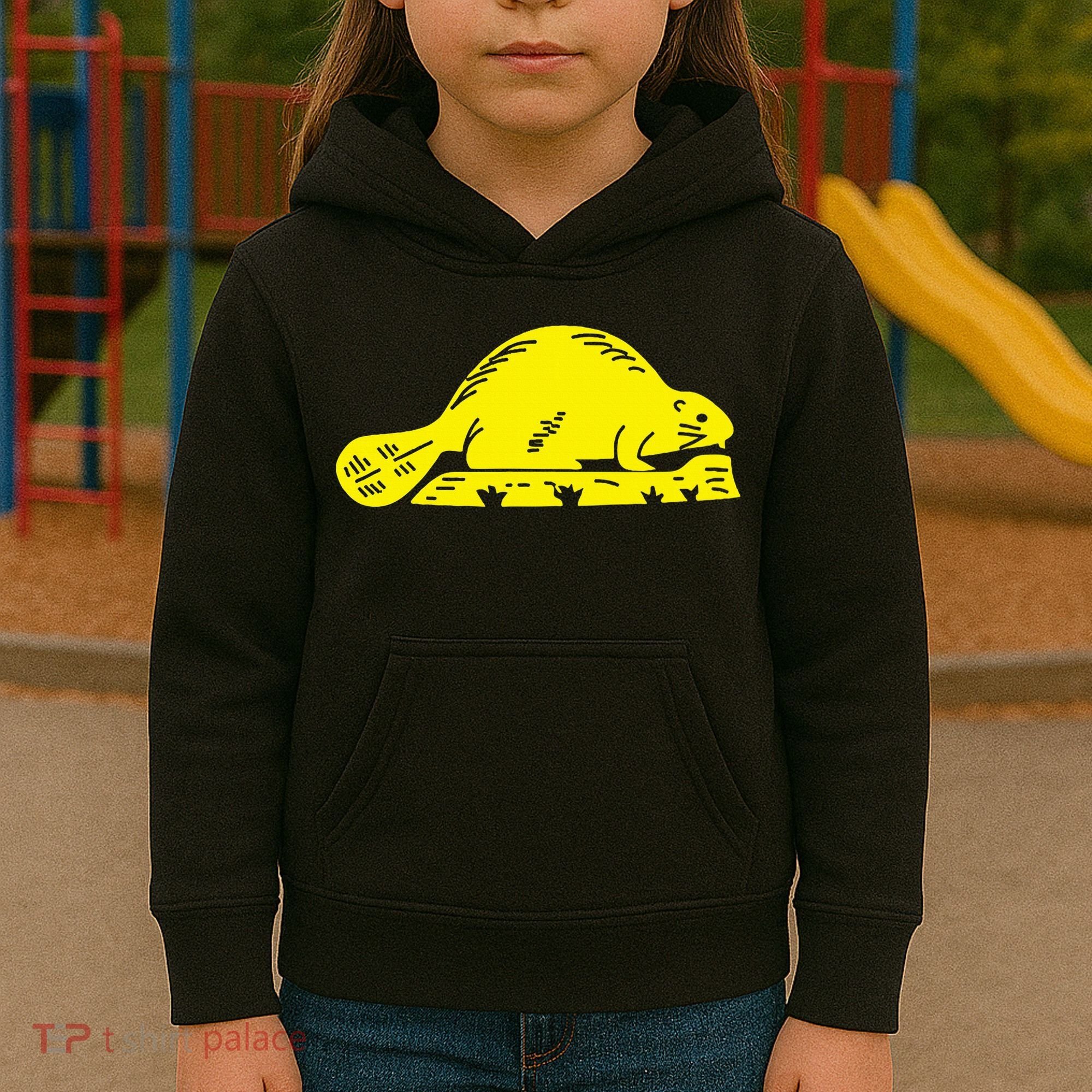 Oregon State Flag Beaver Kids Hoodie