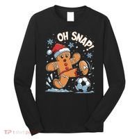 Oh Snap Gingerbreadman Christmas Soccer Long Sleeve Shirt thumb 0