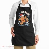 Oh Snap Gingerbreadman Christmas Soccer Apron thumb 2