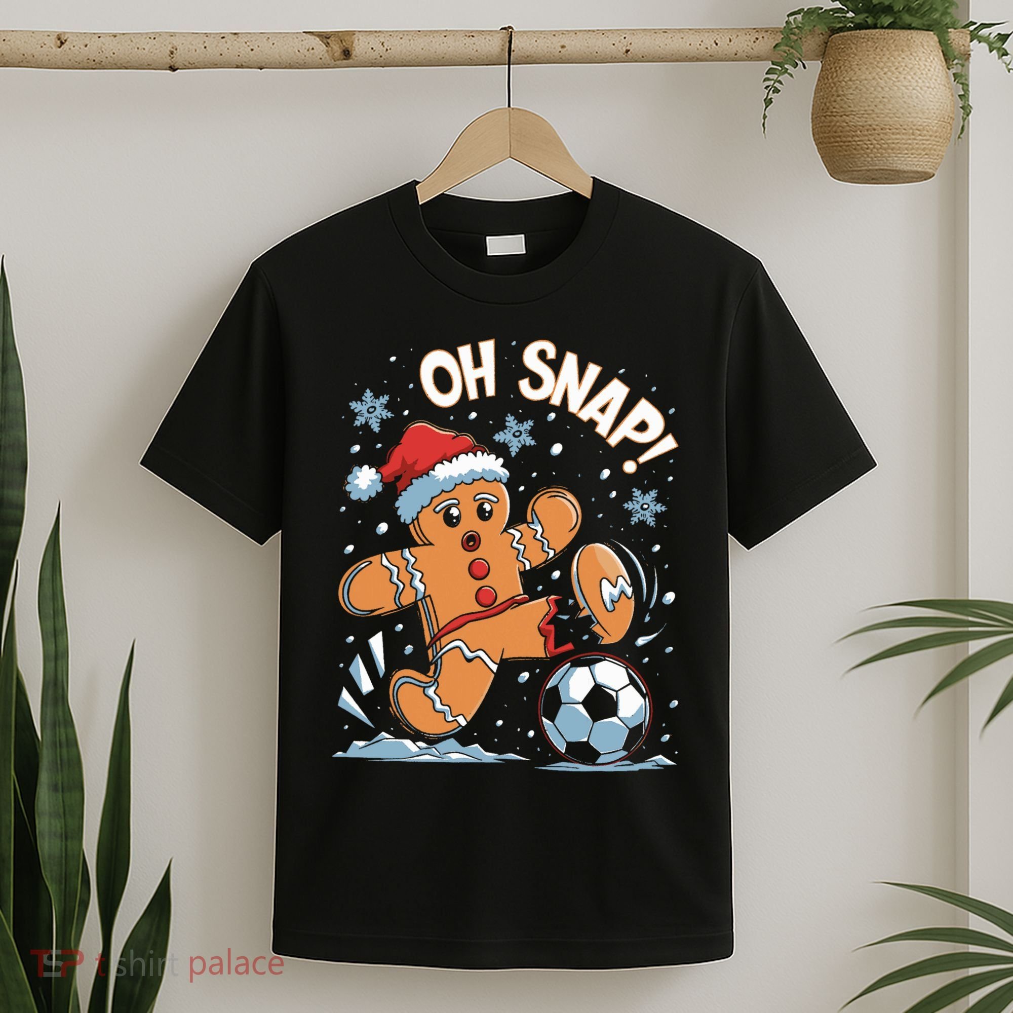 Oh Snap Gingerbreadman Christmas Soccer T-Shirt