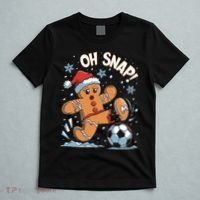 Oh Snap Gingerbreadman Christmas Soccer T-Shirt thumb 5