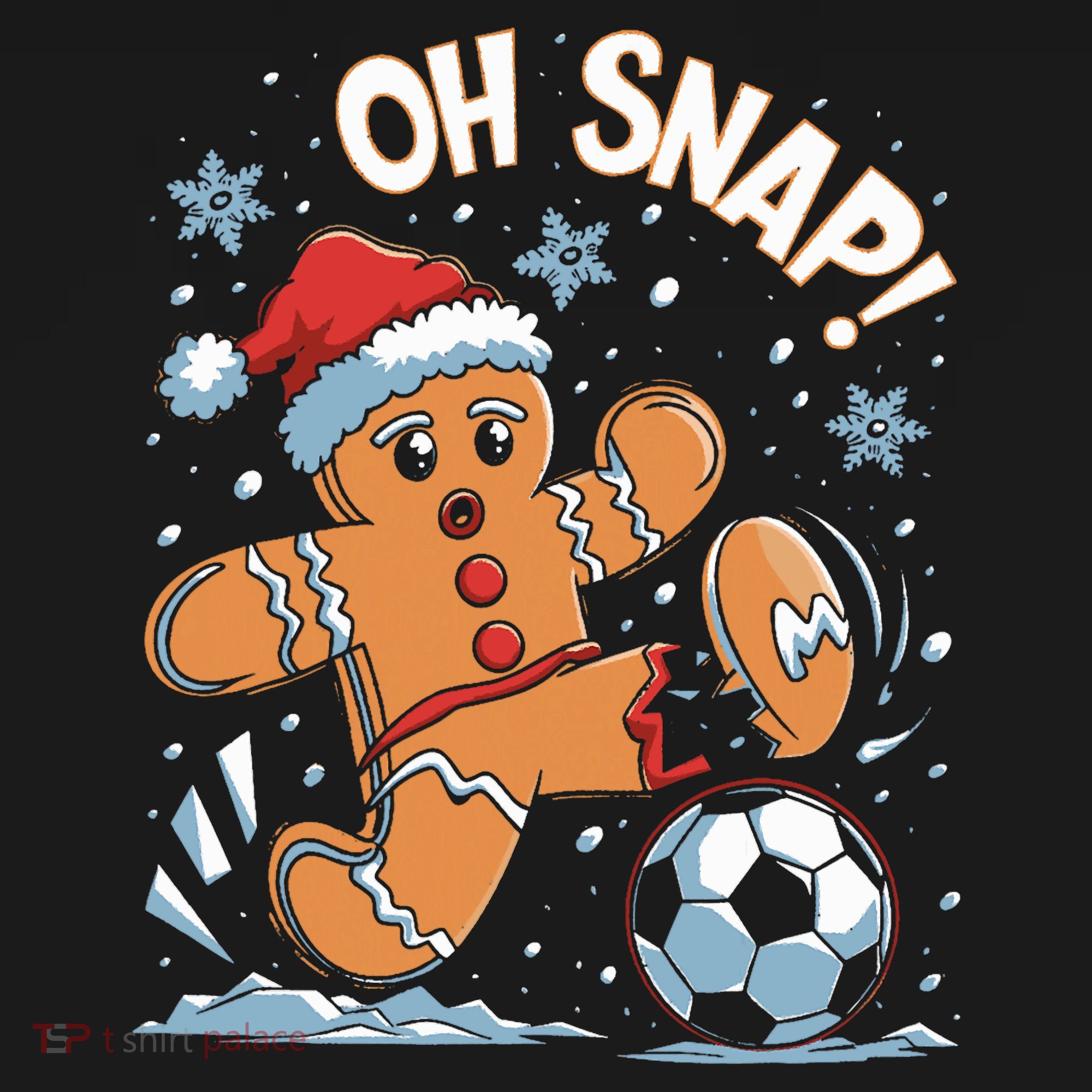 Oh Snap Gingerbreadman Christmas Soccer Backpack