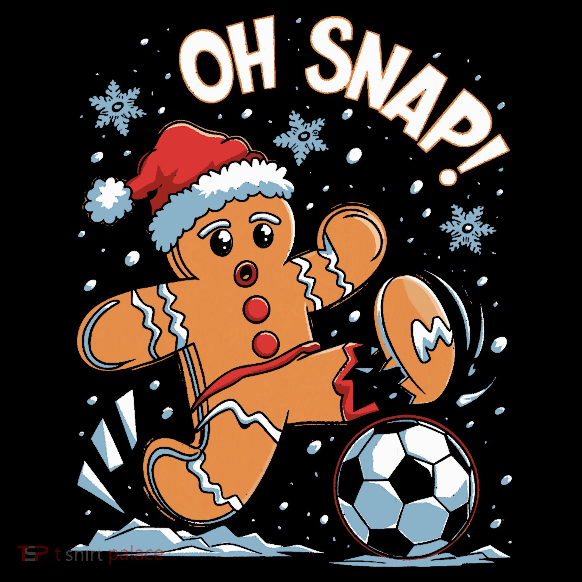 Oh Snap Gingerbreadman Christmas Soccer Bucket Hat