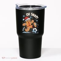 Oh Snap Gingerbreadman Christmas Soccer Tumbler thumb 0