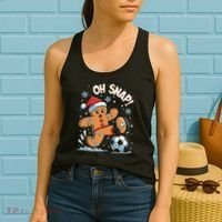 Oh Snap Gingerbreadman Christmas Soccer Women's Tank Top thumb 2