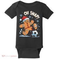 Oh Snap Gingerbreadman Christmas Soccer Baby Bodysuit thumb 0