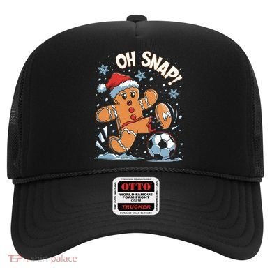 Oh Snap Gingerbreadman Christmas Soccer Hat