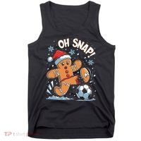 Oh Snap Gingerbreadman Christmas Soccer Tank Top thumb 0