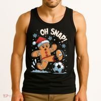 Oh Snap Gingerbreadman Christmas Soccer Tank Top thumb 3