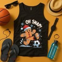Oh Snap Gingerbreadman Christmas Soccer Tank Top thumb 4