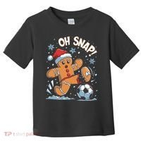Oh Snap Gingerbreadman Christmas Soccer Toddler T-Shirt thumb 0