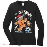 Oh Snap Gingerbreadman Christmas Soccer Women's Long Sleeve Shirt thumb 0
