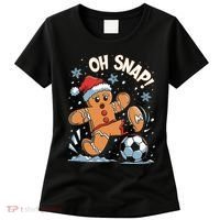 Oh Snap Gingerbreadman Christmas Soccer Women's T-Shirt thumb 0