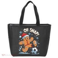 Oh Snap Gingerbreadman Christmas Soccer Tote Bag thumb 0