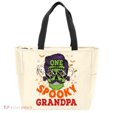 One Spooky Grandpa Halloween Horror Man Sunglasses Family Tote Bag