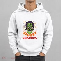 One Spooky Grandpa Halloween Horror Man Sunglasses Family Hoodie thumb 0