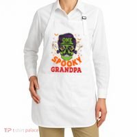 One Spooky Grandpa Halloween Horror Man Sunglasses Family Apron thumb 2