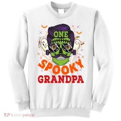 One Spooky Grandpa Halloween Horror Man Sunglasses Family Sweatshirt