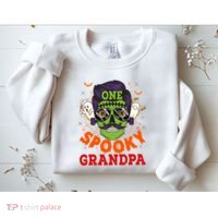 One Spooky Grandpa Halloween Horror Man Sunglasses Family Sweatshirt thumb 2