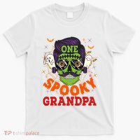 One Spooky Grandpa Halloween Horror Man Sunglasses Family T-Shirt thumb 0