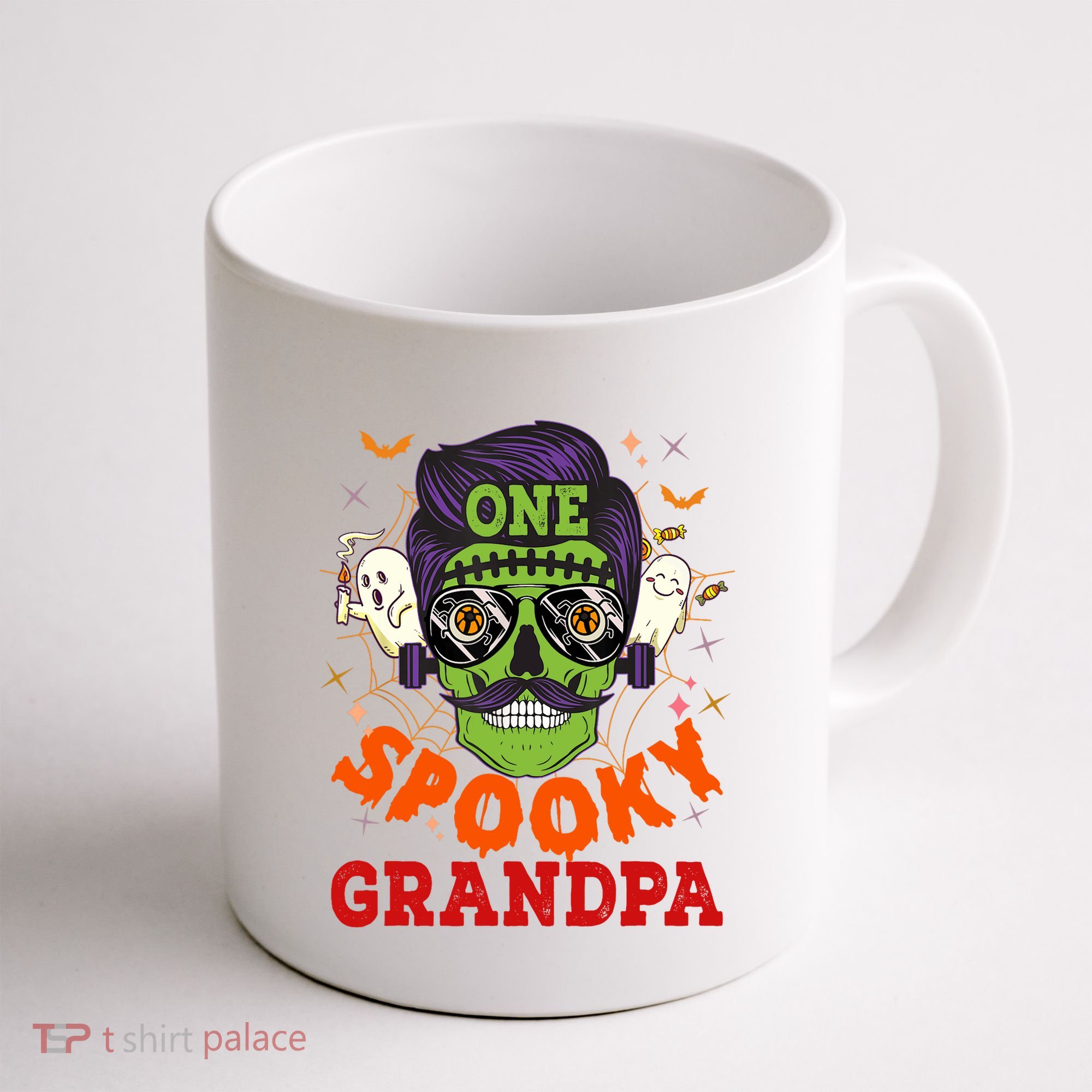 One Spooky Grandpa Halloween Horror Man Sunglasses Family Coffee Mug