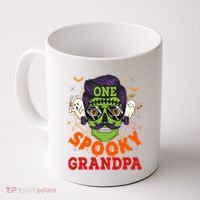 One Spooky Grandpa Halloween Horror Man Sunglasses Family Coffee Mug thumb 0