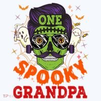 One Spooky Grandpa Halloween Horror Man Sunglasses Family Pajama Set thumb 2