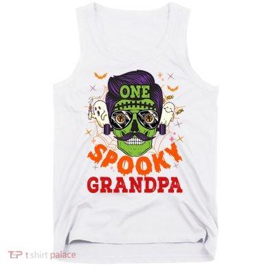 One Spooky Grandpa Halloween Horror Man Sunglasses Family Tank Top