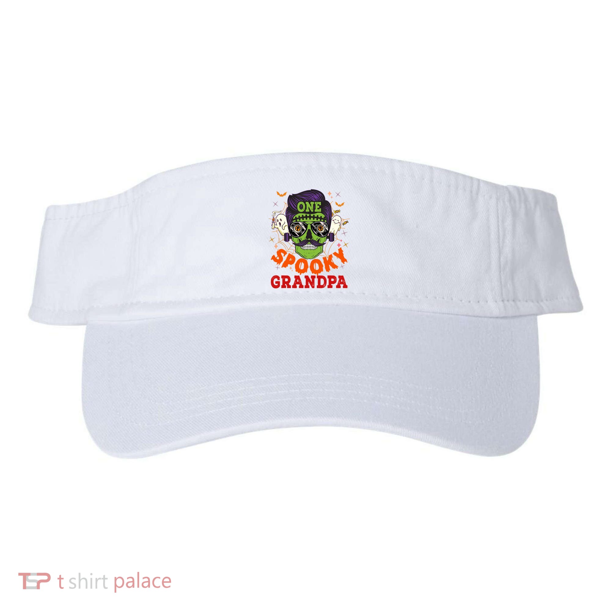 One Spooky Grandpa Halloween Horror Man Sunglasses Family Visor