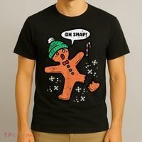 Oh Snap Gingerbread Man Funny Christmas Xmas Women T-Shirt thumb 3