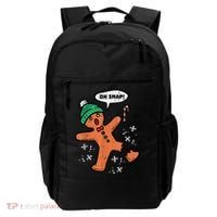 Oh Snap Gingerbread Man Funny Christmas Xmas Women Backpack thumb 0