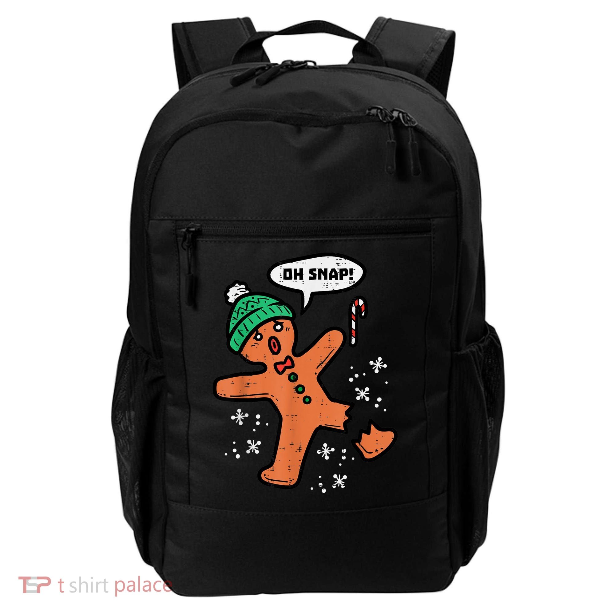 Oh Snap Gingerbread Man Funny Christmas Xmas Women Backpack