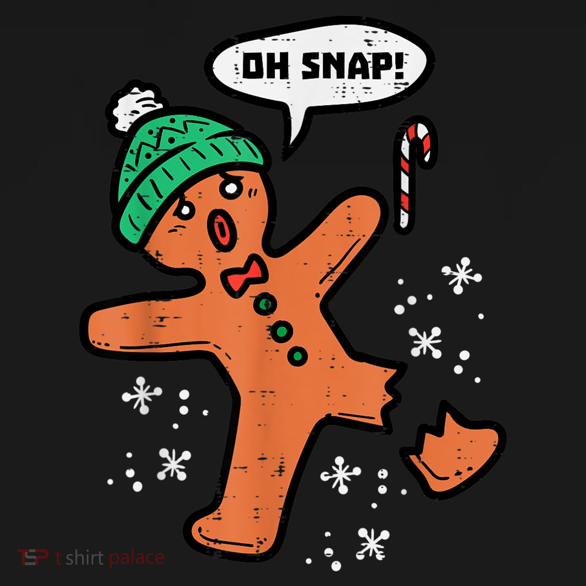 Oh Snap Gingerbread Man Funny Christmas Xmas Women Women's Tank Top