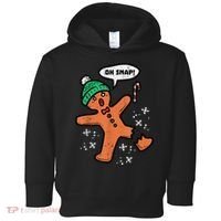 Oh Snap Gingerbread Man Funny Christmas Xmas Women Toddler Hoodie thumb 0
