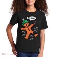 Oh Snap Gingerbread Man Funny Christmas Xmas Women Kids T-Shirt thumb 2