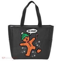 Oh Snap Gingerbread Man Funny Christmas Xmas Women Tote Bag thumb 0