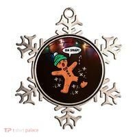 Oh Snap Gingerbread Man Funny Christmas Xmas Women Ornament thumb 0