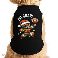 Oh Snap Gingerbreadman Christmas Football Doggie Tank thumb 0