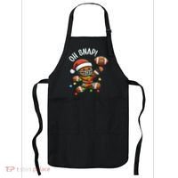 Oh Snap Gingerbreadman Christmas Football Apron thumb 0
