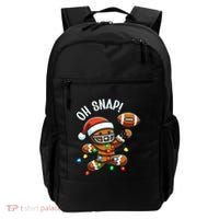 Oh Snap Gingerbreadman Christmas Football Backpack thumb 0
