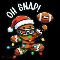 Oh Snap Gingerbreadman Christmas Football Coffee Mug thumb 5
