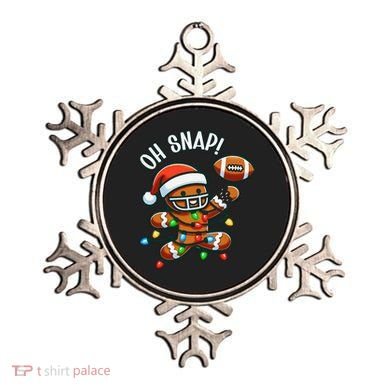 Oh Snap Gingerbreadman Christmas Football Ornament