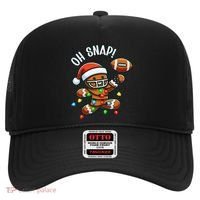 Oh Snap Gingerbreadman Christmas Football Hat thumb 0