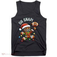 Oh Snap Gingerbreadman Christmas Football Tank Top thumb 0